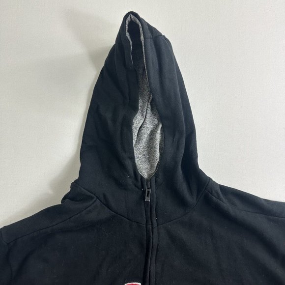Vintage Ecko UNLTD Hoodie Mens XXL 2XL Black Red Spell Out Logo Full Zip Y2K - Picture 4 of 9
